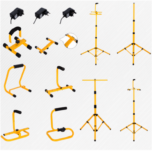 different stand and fittings for work light